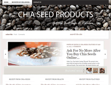 Tablet Screenshot of chiaseedproducts.com